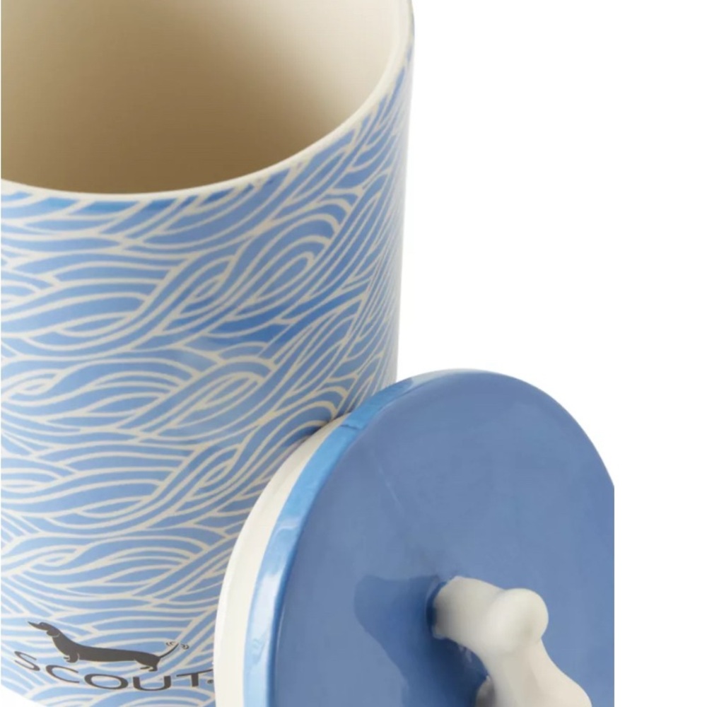 SCOUT 
Flow Rida Ceramic Pet Treat Canister with Scouts brand dachshund - Picture 3 of 8